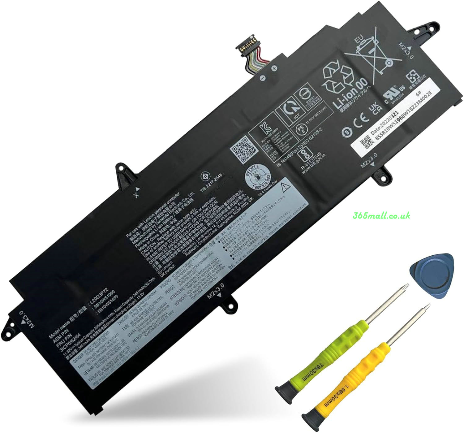 laptop battery for Lenovo L20C3P72