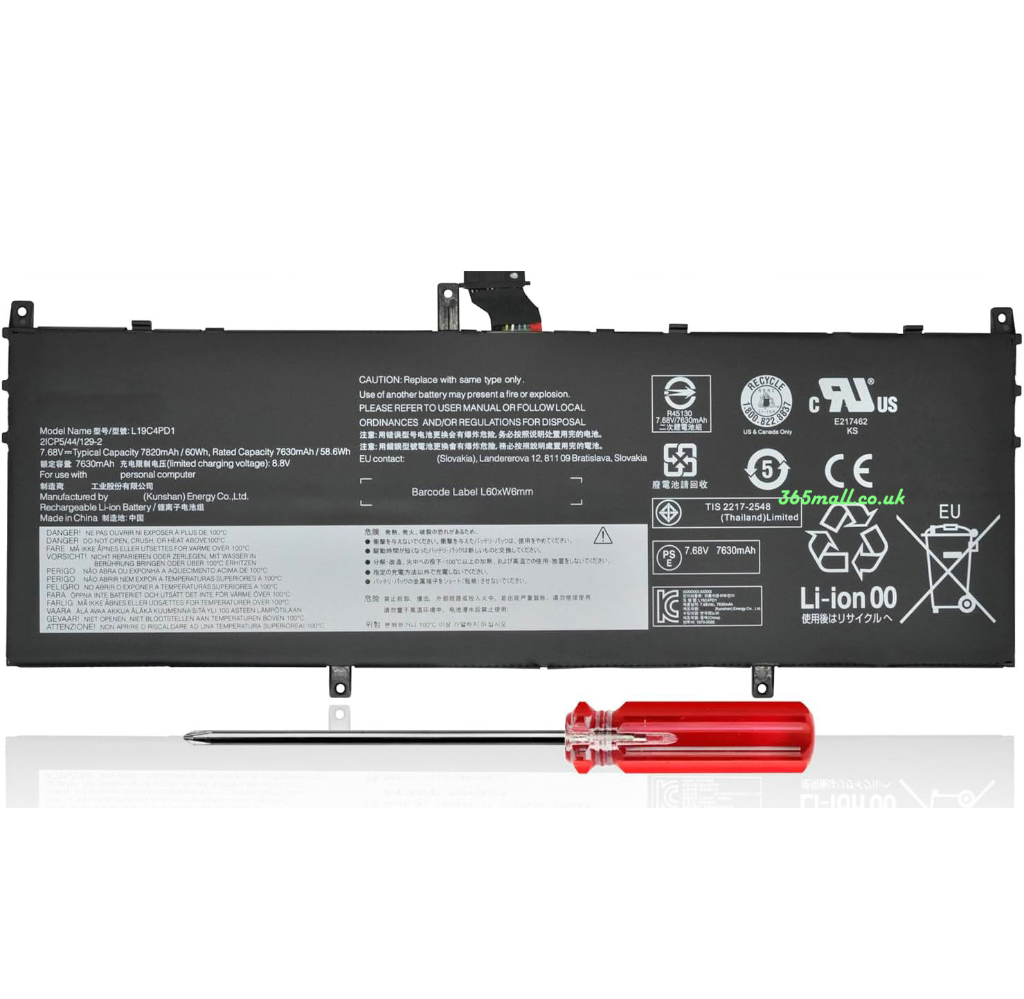 Li-ion Battery for Lenovo L20M4PD1